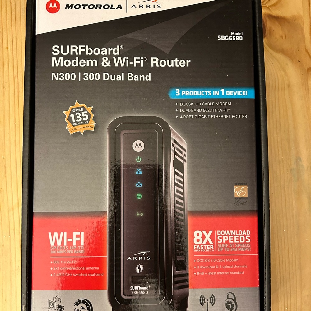 Motorola SURFboard SBG6580 Cable modem